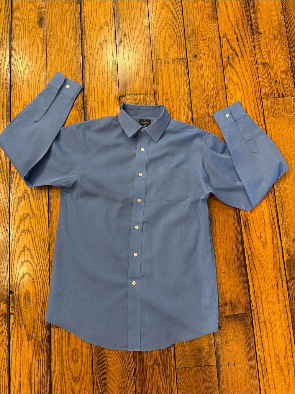 Class Club Blue Button-Up Dress Shirt Boys Size 20